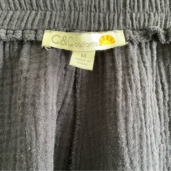 EUC C&C California High-rise Bohemian Fringe Cotton Gauze Navy Shorts - Picture 5 of 5